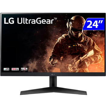 Monitor Lg Gamer 24p 24gn60r Ips Fhd 144hz Hdmi/dp - 24gn60r