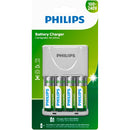 Carregador Philips Pilha Aa E Aaa C/4 Pilhas - Scb2445nb/59