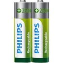 Pilha Recarregavel Philips Aa 2.500mah C/2 Unidade - R6b2rtu25/59