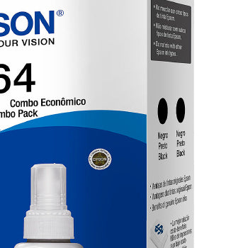 Kit Refil Epson T664 2xpreto - T664120-2p