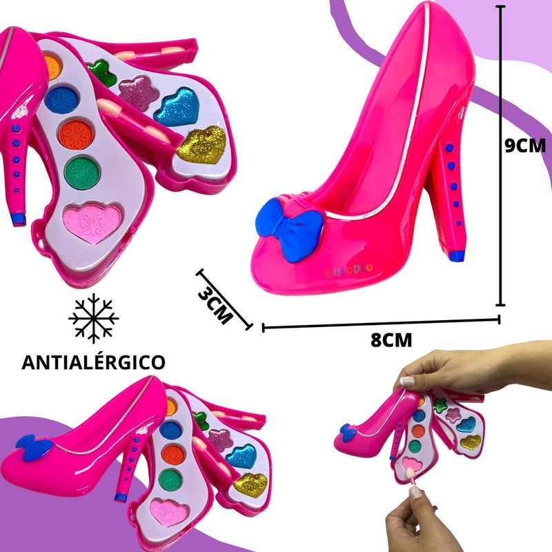 Kit Maquiagem Infantil Batom Anti-alérgico Brinquedo Menina