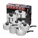 Jogo De Panelas Eterna Nigro  5 Pc Polido - 025520