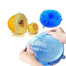 Kit 6 Super Tampas Potes Universal Stresh Silicone Premium
