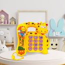 Telefone Musical Infantil Animal Girafa Brinquedo Educativo