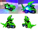 Carrinho Transformers Dinossauro Tiranossauro Bate e Volta com Sons Luz