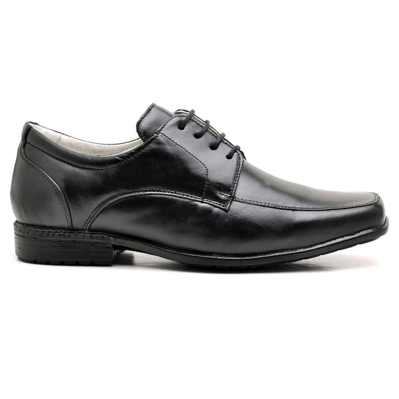 Sapato Casual Conforto Couro Preto 020