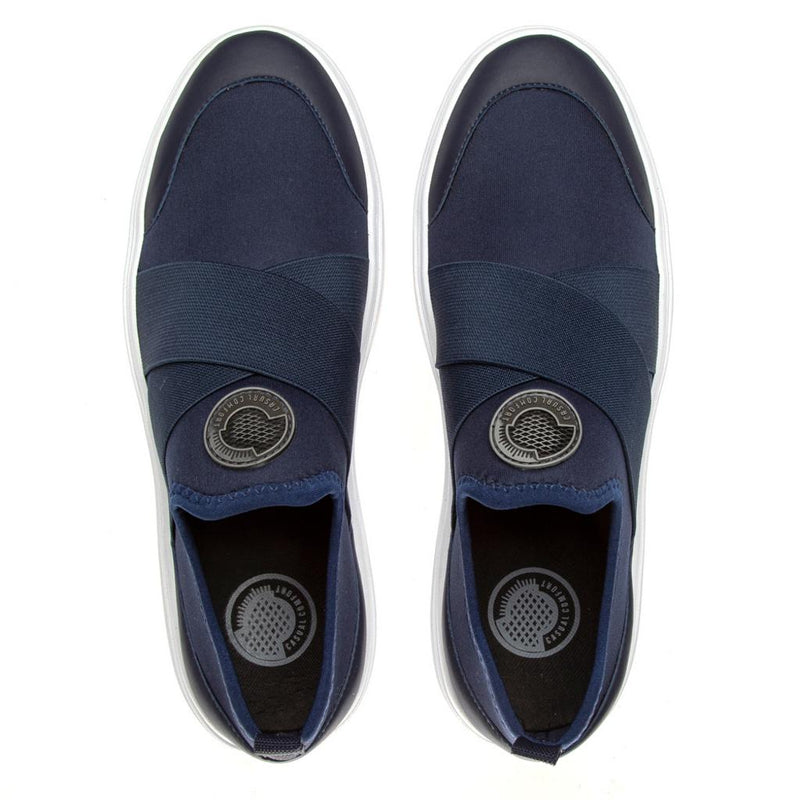 Tênis Iate Masculino Tecido Comfort Azul Marinho 16005