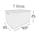 Caixa organizadora Rattan 7 Litros - Arqplast