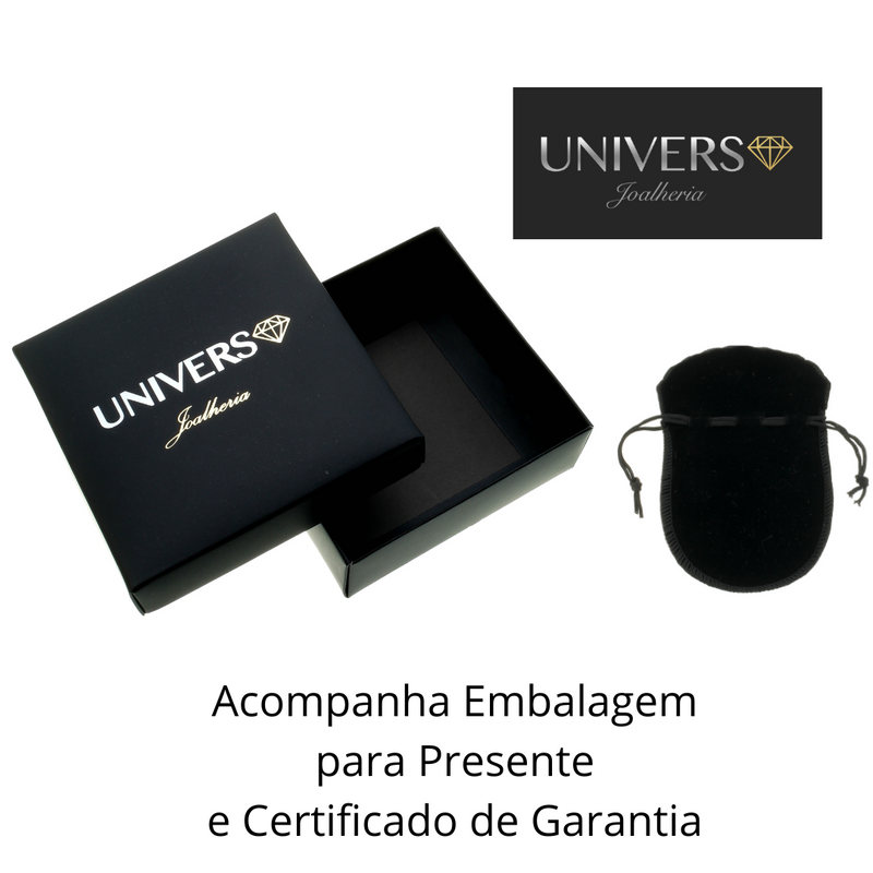 Corrente Cadeado Fecho Gaveta - 2mm - 6g - 70 Cm + Pingente Medalha Nossa Senhora Pequeno - 1,5 X 1,0 Cm