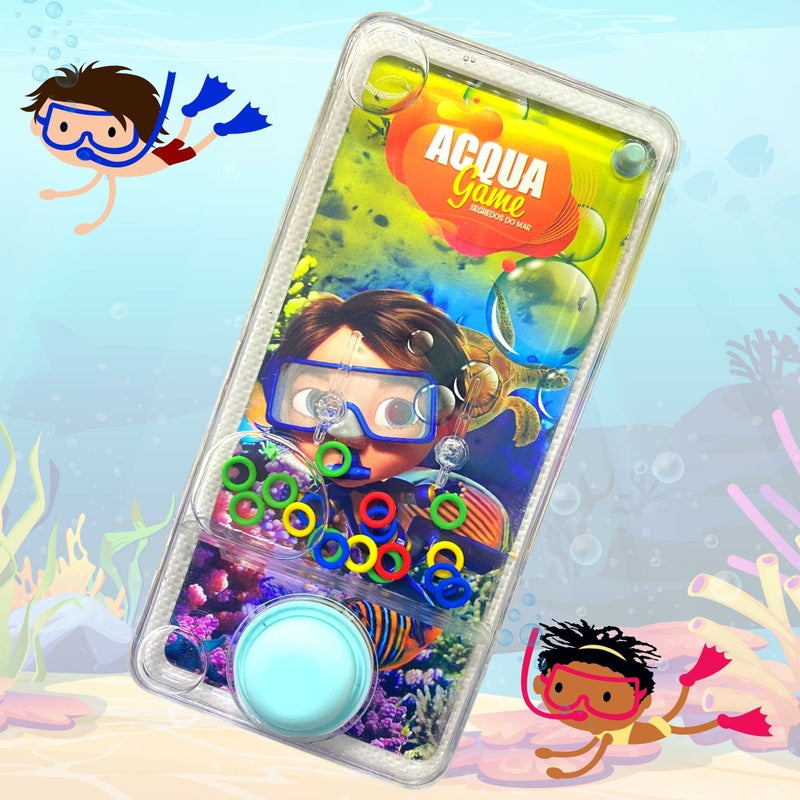 Kit 2 Aquaplay Jogo De Argolas Retro Game Animais Marinhos