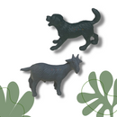 Kit Animais Da Fazenda Fazendinha De Brinquedo Borracha Vaca