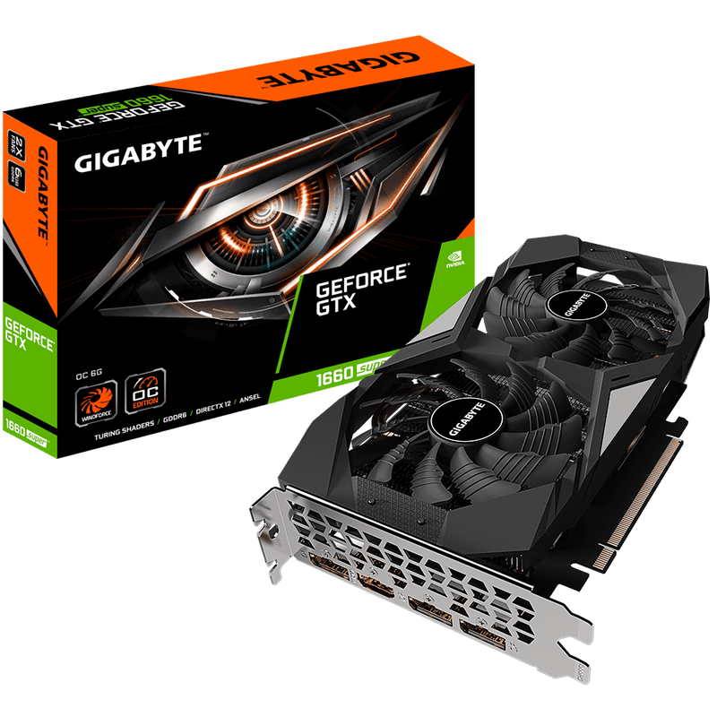 Placa De Vídeo Geforce Gtx 1660 Oc 6gb, 192bits, Gddr5, Hdmi, 3dp Gv-n1660oc-6gd - Gigabyte