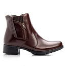 Bota Montaria Cano Curto Couro Comfort Café 1008