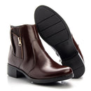 Bota Montaria Cano Curto Couro Comfort Café 1008