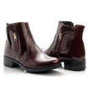 Bota Montaria Cano Curto Couro Comfort Café 1008