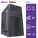 COMPUTADOR HOME H100 POWERED BY ASUS- DUAL CORE J4005 2.00GHZ MEM 4GB DDR4 UDIMM SSD 240GB HDMI/VGA 1X SERIAL FONTE 200W