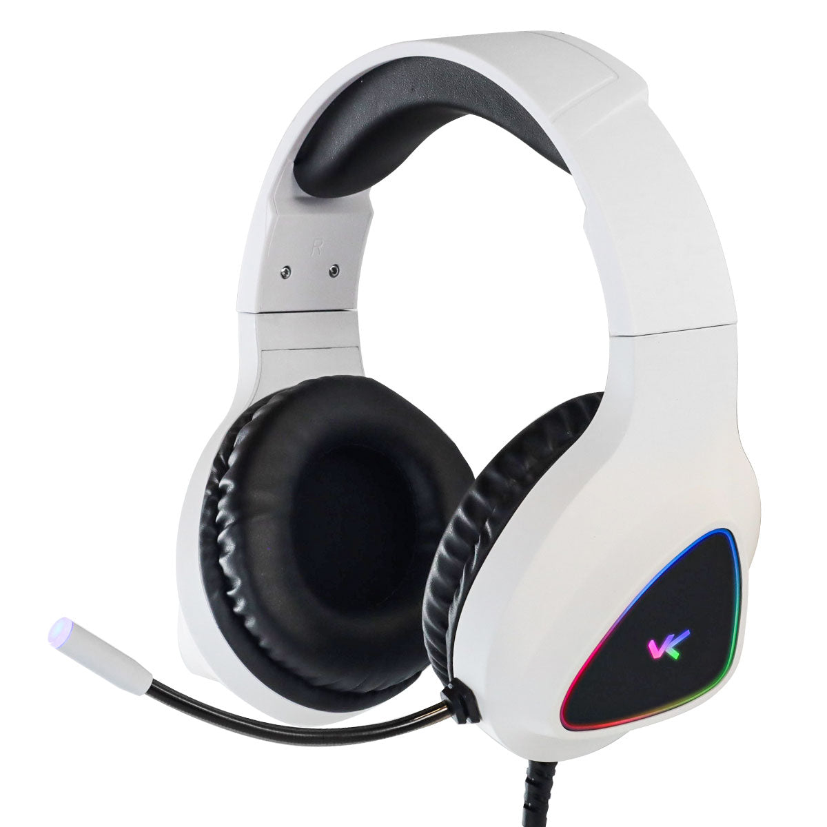 Fone De Ouvido Headset Gamer Chroma Usb 7.1 Rgb Branco - Gh802
