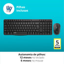 Teclado E Mouse Sem Fio 1000dpi Ra001 Preto