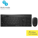 Teclado E Mouse Sem Fio Bluetooth Ra003 Preto