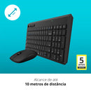 Teclado E Mouse Sem Fio Bluetooth Ra003 Preto