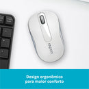 Mouse Sem Fio 1000dpi Ra008 Branco
