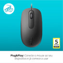Mouse Com Fio N200 1600dpi Ra016 Preto