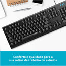 TECLADO USB COM FIO RA018 PRETO