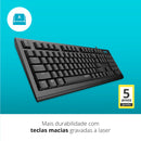 TECLADO USB COM FIO RA018 PRETO