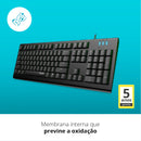 TECLADO USB COM FIO RA018 PRETO