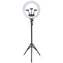 Kit Ring Light Led 46cm 18 Polegadas Com Tripe 2,1 Metros E Suporte Para 3 Celulares Ate 8"" - Rl46