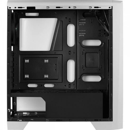 Gabinete Gamer Aerocool Cylon Branco RGB Lateral Vidro