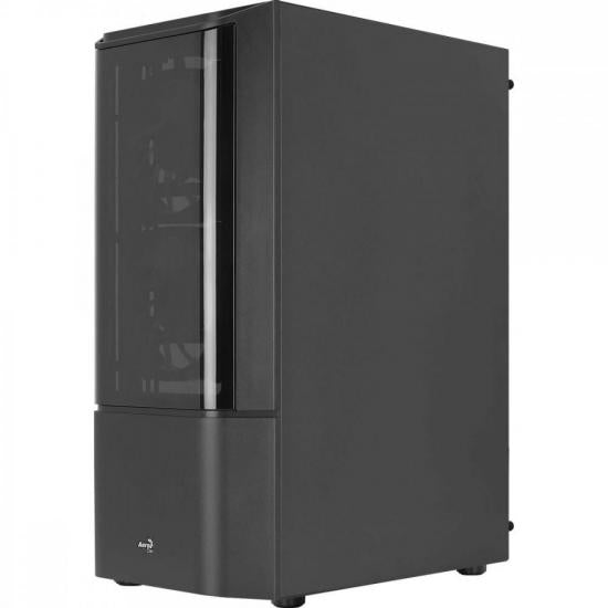 Gabinete Gamer Aerocool ATX Quantum V2 Preto Lateral Vidro