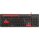 Teclado Multimidia Gamer Usb Com Suporte De Smartphone Vermelho Tc266