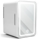 MINI GELADEIRA ESPELHADA COM LED 6L TRIVOLT 12V/110V/220V COM CABO AC/DC TV017 BRANCA