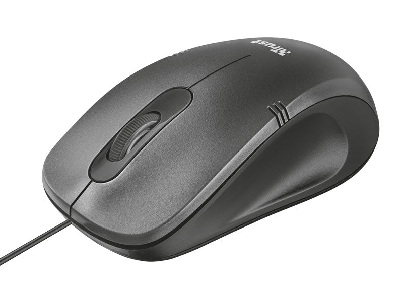 Mouse C/ Fio 20404 Ivero Compacto E Ergonomico Optico Preto 1000 Dpi Usb