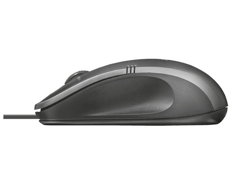 Mouse C/ Fio 20404 Ivero Compacto E Ergonomico Optico Preto 1000 Dpi Usb