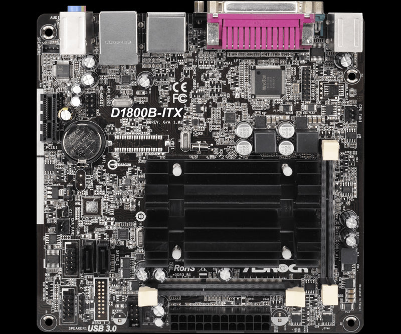 COMPUTADOR HOME H100 - DUAL CORE J1800 2.41GHZ  MB ASROCK MEM 4GB DDR3 SODIMM SEM HD/SSD 1 SERIAL 1 PARALELA FONTE 200W