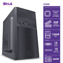COMPUTADOR HOME H100 - DUAL CORE J1800 2.41GHZ  MB ASROCK MEM 8GB DDR3 SODIMM SSD 120GB 1 SERIAL 1 PARALELA FONTE 200W