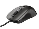 Mouse óptico Trust Carve, Usb, 1200dpi, 3 Botões Ambidestro - 23733