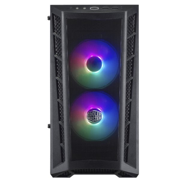 Gabinete Masterbox Mb311l Argb, Lateral Em Vidro Temperado, 2 Fans, Frontal Tela - Mcb-b311l-kgnn-s02