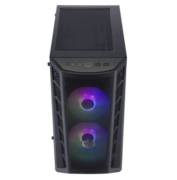 Gabinete Masterbox Mb311l Argb, Lateral Em Vidro Temperado, 2 Fans, Frontal Tela - Mcb-b311l-kgnn-s02