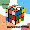 Kit 3 Cubo Mágico Clássico Original Colorido Prenda Atacado