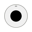 Pele P/bumbo 26 Pol Controlled Sound Transparente C/ Circulo Preto Cs-1326-10 Remo