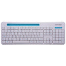 Kit Teclado E Mouse Sem Fio 2.4ghz Multimidia Usb Branco Com Apoio Para Sm Tc281
