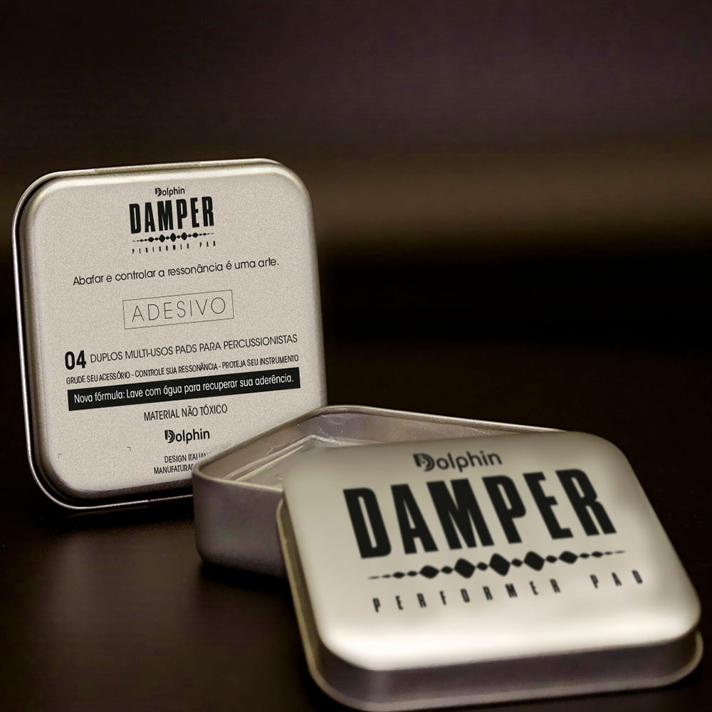 Abafador P/ Tambores Dolphin Damper Colavel C/ 4 Dolphin