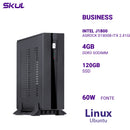Mini Computador Business B100 Intel J1800 2.41ghz Asrock Mem 4gb Ddr3 Ssd 120gb 1x Serial + 1x Paralela Fonte 60w Linux