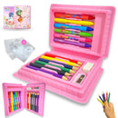Maleta De Pintura Infantil 18 Peças Estojo Para Colorir