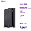 Mini Computador Business B100 Celeron J4005 Asus J4005i-c/br 2.00ghz Mem 4gb Ddr4 Ssd 120gb Fonte 60w Linux