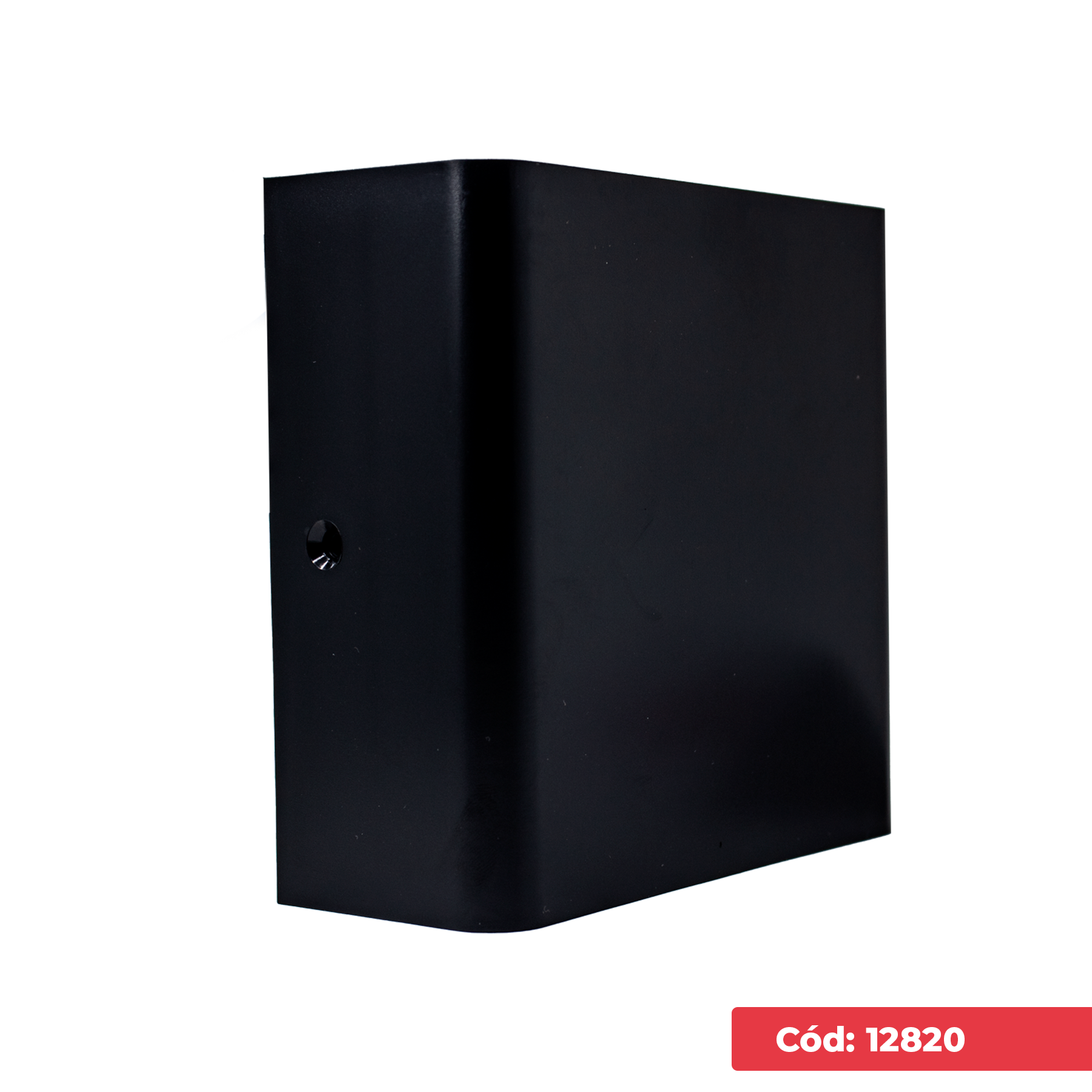 Luminaria Led Arandela Ip65 Preta 3w 3.000k Branca Morna Kian