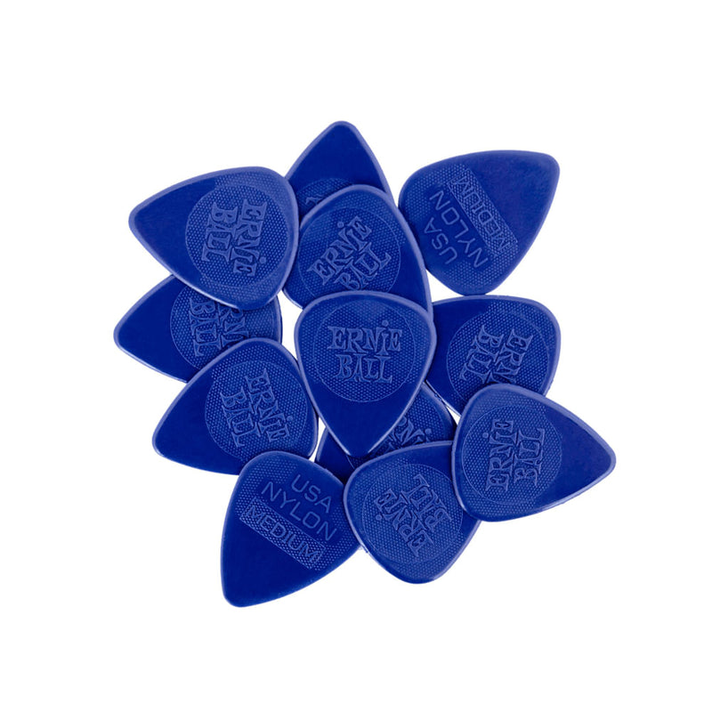 Palhetas Medias De Nylon Injetado Moldado 0,72mm Pct C/12 P09136 Ernie Ball